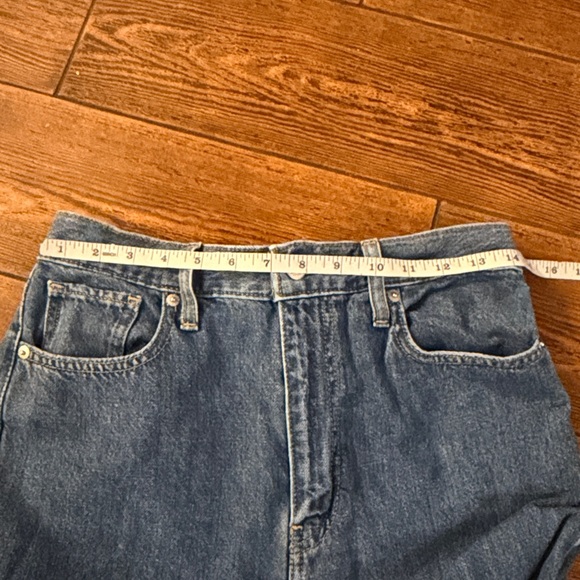 Levi's High Waisted Straight Leg Blue Jeans - Picture 7 of 7